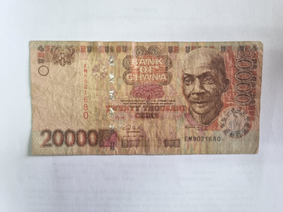 bancnota ghana 20000c 2003 foto