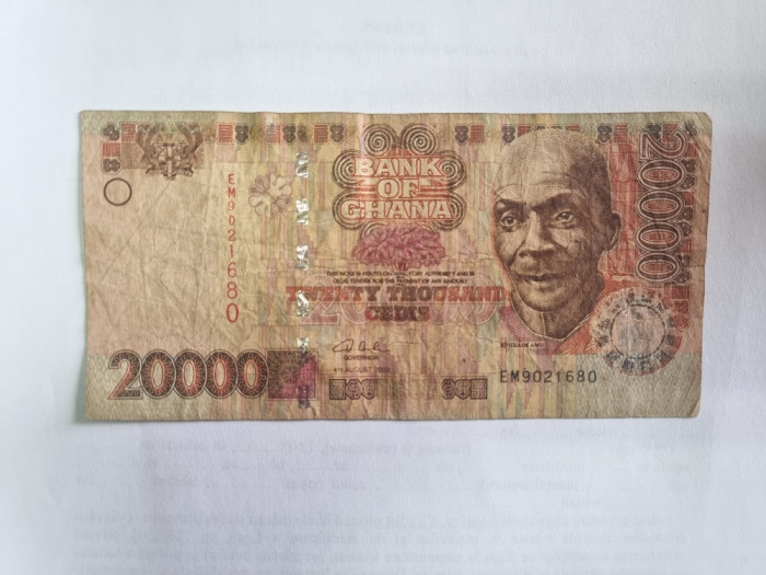 bancnota ghana 20000c 2003