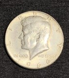Moneda half dollar 1966 argint