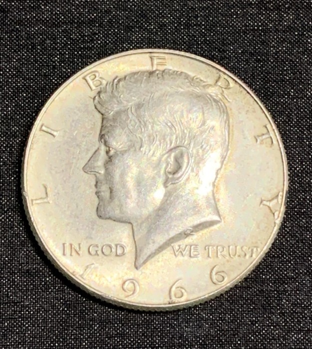 Moneda half dollar 1966 argint