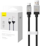 CABLU alimentare si date Baseus, Fast Charging Data Cable pt. smartphone, USB (T) la USB Type-C (T), 100W, 1m, negru, &quot;CAKW000601&quot; (include TV 0.18lei