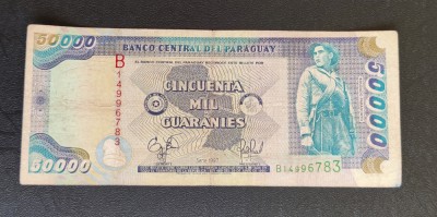 Paraguay - 50 000 Guaran&amp;iacute;es (1997) foto