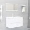 vidaXL Set mobilier de baie, 2 piese, alb, PAL 804881