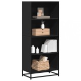 VidaXL Bibliotecă, negru, 60x35x139 cm, lemn prelucrat 3300840