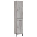 Dulap inalt, gri sonoma, 34,5x34x180 cm, lemn prelucrat