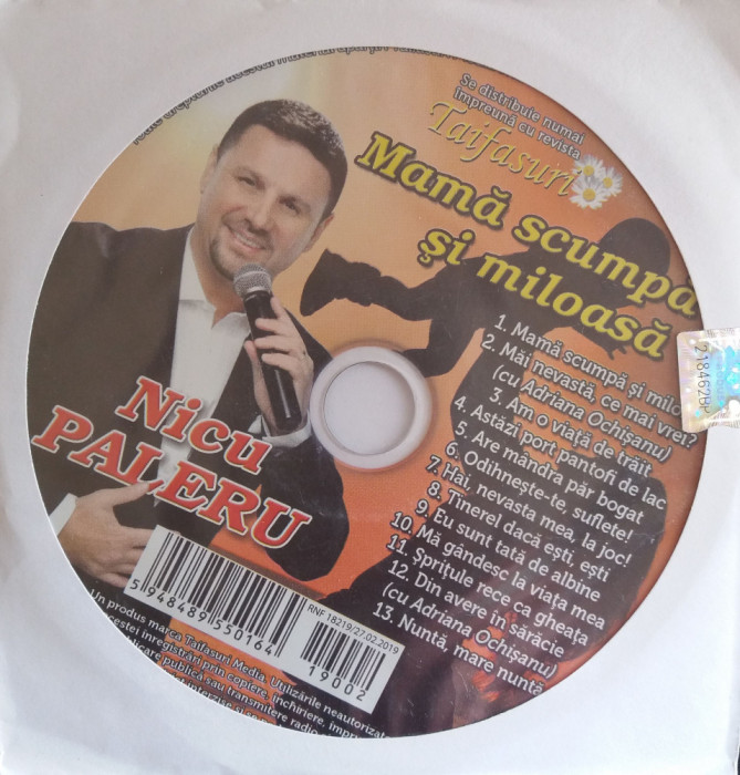 CD Nicu Paleru Mama scumpa si miloasa