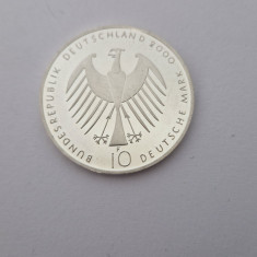 Germany 10 Mark 10 Deutsche Mark Expo 2000 - Argint 925 - 15,00 grame