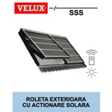 Rulou exterior solar opac Velux SSS pentru fereastra mansarda