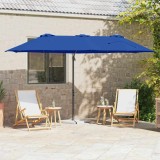 Cumpara ieftin Parasol cu braț cantilever pentru grădină albastru azur