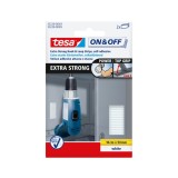 Fasii detasabile cu sistem arici , alb, 50mm x 100cm, 2 buc - Tesa 55228