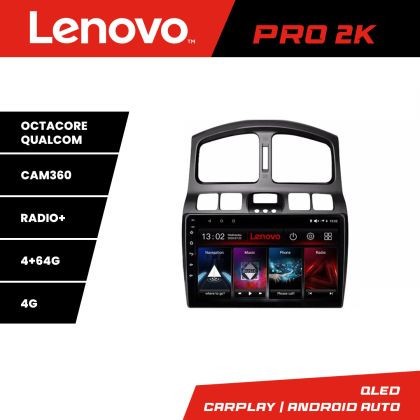 Navigatie Hyundai Santa Fe 2000-2006 Android radio gps internet 8 core QLED 2K 4+64 360 Lenovo CarStore Technology