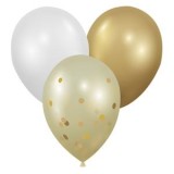 Set Baloane de Petrecere 3 Culori cu Confetti, 23cm, 120 buc, CMCLASS