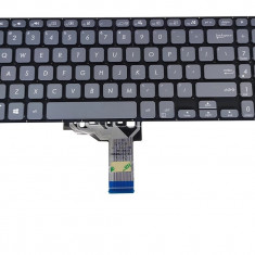 Tastatura Laptop, Asus, VivoBook 15 S512, S512DA, S512DK, S512FA, S512FB, S512UA, S512FJ, S512FL, gri, layout US