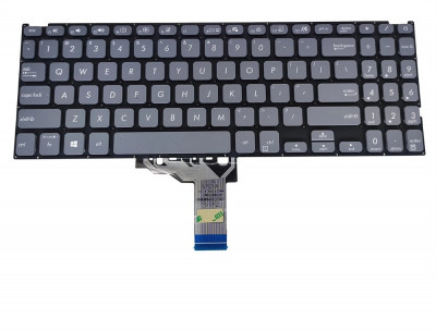 Tastatura Laptop, Asus, VivoBook 15 X512, X512FA, X512DA, X512UA, X512UB, X512DK, gri, layout US foto