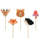 Set 5 Lumanari tort model animale salbatice