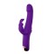 Vibrator Great Realistic Rabbit, 10 Moduri Vibratii Puternice, Silicon, USB, Mov, 22.5 cm, Mokko Toys
