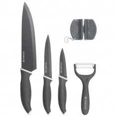 Set cutite 5 piese Elementi, Ambition, inox, gri