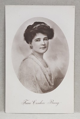 DOAMNA CZUBER BURG. , CARTE POSTALA ILUSTRATA , MONOCROMA, NECIRCULATA , PERIOADA PRIMULUI RAZBOI MONDIAL foto