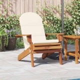 VidaXL Scaun de grădină Adirondack cu perne, lemn masiv acacia