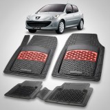 Cumpara ieftin Covorase Cauciuc tip Tavita Compatibile Peugeot 206 Plus Hatchback 5 usi, Red