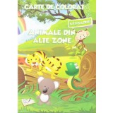 Carte de colorat cu abtibilduri - Animale din alte zone - Editura Ars Libri