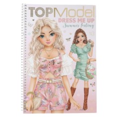 Carte cu stickere, Depesche, TopModel, Dress Me Up, Summer Feeling