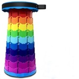 Scaun telescopic pliabil, usor demontabil si compact, inaltime extins 44 de cm, multicolor