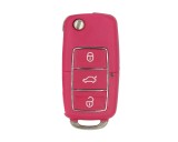 Carcasa Cheie Briceag VW 3 Butoane Roz-Magenta Design NOU AutoProtect KeyCars, Oem