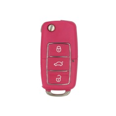 Carcasa Cheie Briceag VW 3 Butoane Roz-Magenta Design NOU