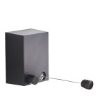 Uscator Rufe Retractabil Aluminiu/ABS 4.2m Suspendat Negru