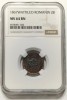2 BANI 1867 WATT MS 64 BN, gradata NGC, 6928491-026, Cupru (arama)