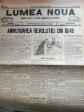 Ziar LUMEA NOUĂ, 1898, 4 pg., Aniversarea a 50 ani de la Revoluția 1848 colectie