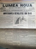 ziar LUMEA NOUĂ, 1898, 4 pg., Aniversarea a 50 ani de la Revoluția 1848 colectie