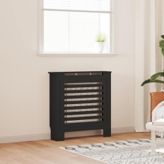 vidaXL Mască pentru calorifer, negru, 78 cm, MDF 325564