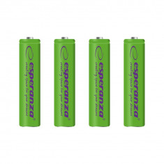 Baterii reincarcabile Ni-MH AAA 1000MAH x4, Esperanza EZA102G foto