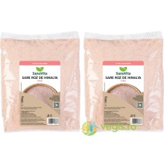 Pachet Sare Roz de Himalaya Fina Neiodata 500g + 500g