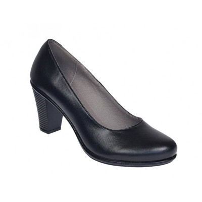 Pantofi dama eleganti din piele naturala toc 7cm Negru NA236NP foto