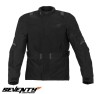 Geaca (jacheta) barbati pentru scuter - motocicleta Touring Seventy iarna model SD-JT83 culoare: negru Negru 4XL
