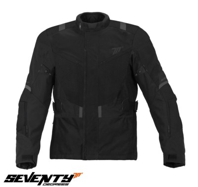Geaca (jacheta) barbati pentru scuter - motocicleta Touring Seventy iarna model SD-JT83 culoare: negru Negru 4XL foto