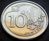 Cumpara ieftin Moneda exotica 10 CENTI - SINGAPORE, anul 2014 * cod 3619 = A.UNC, Asia