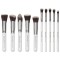 Set 10 pensule machiaj, SensoPRO, White, husa inclusa