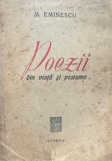 M. Eminescu, Poezii din viata si postume foto