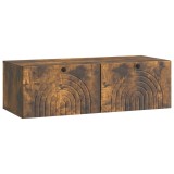vidaXL Oglindă TV montată pe perete Stejar fumuriu 99 x 41 x 30 cm 898190