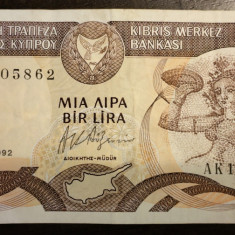 Bancnota - Cipru - 1 Pound 01-02-1992