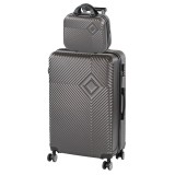 TraveLux Pro VIII gurul&oacute;s bőr&ouml;nd szett sz&uuml;rke