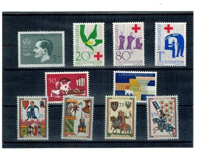 Liechtenstein 1963 - Lot timbre neuzate
