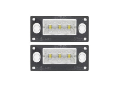 Set 2 buc lampa numar AUDI A3 (8L), 01.2000-04.2003; A4 (B5), 01.1999-09.2001, partea stanga, LED; transparent; TUNING, foto