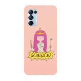 Husa compatibila cu Oppo A55, Viceversa, model Princess Bubblegum make science Adventure time, Silicon, TPU, Transparent, Carcasa