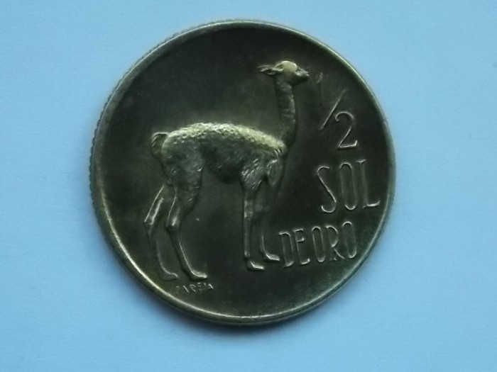 1/2 SOL DE ORO 1971 PERU