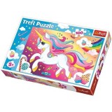 Puzzle Trefl unicorn fantastic 100 piese